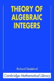 Portada de Theory of Algebraic Integers