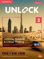 Portada de Unlock Level 2 Listening, Speaking and Critical Thinking Student's Book with Digital Pack