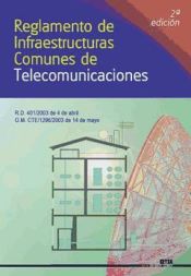 Portada de REGLAMENTO DE INFRAESTRUCTURAS COMUNES DE TELECOMUNICACIONES