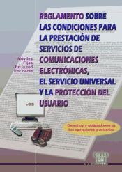 Portada de REGLAMENTO SOBRE LAS CONDICIONES PARA LA PRESTACIÓN DE SERVICIOS DE COMUNICACIONES ELECTRÓNICAS