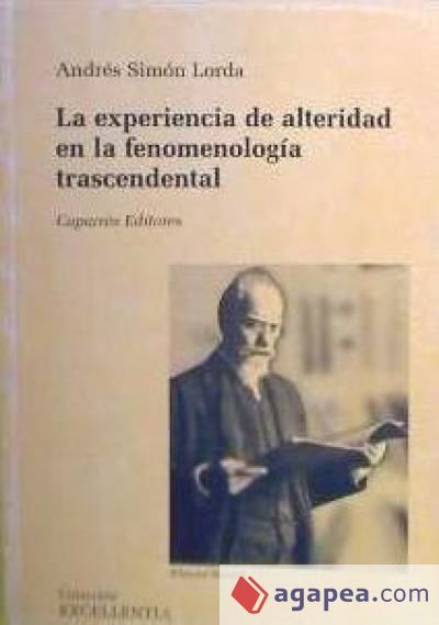 La experiencia de alteridad en la fenomenología trascendental