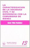 Caracterización de la Sociedad Civil y su Diferencia con la Comunidad de Bienes