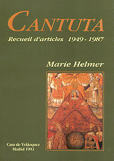 Portada de Cantuta: Recueil d'articles 1949-1987