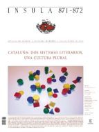 Portada de Cataluña: dos sistemas literarios, una cultura plural (Ínsula n° 871-872) (Ebook)