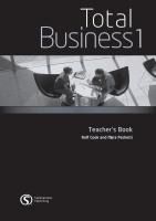 Portada de TOTAL BUSINESS PRE INT PROFESOR