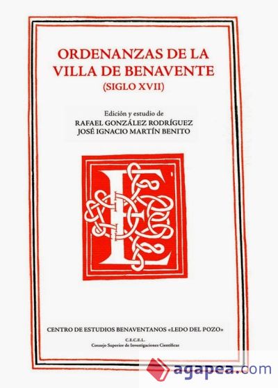 Ordenanzas de la villa de Benavente, siglo XVII