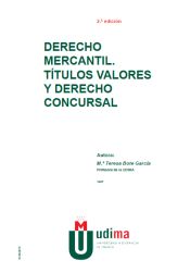 Portada de Derecho Mercantil. Títulos, valores y derecho concursal