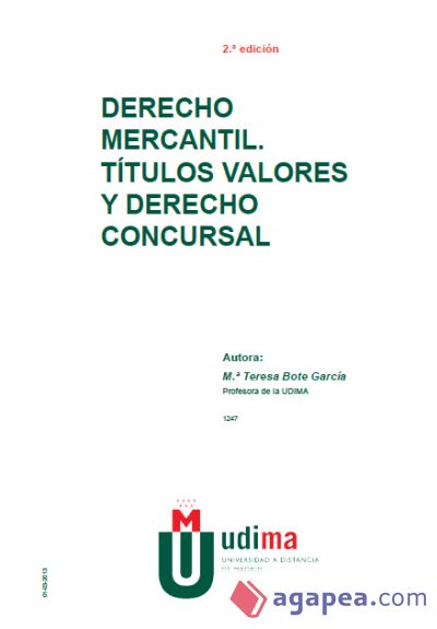 Derecho Mercantil. Títulos, valores y derecho concursal