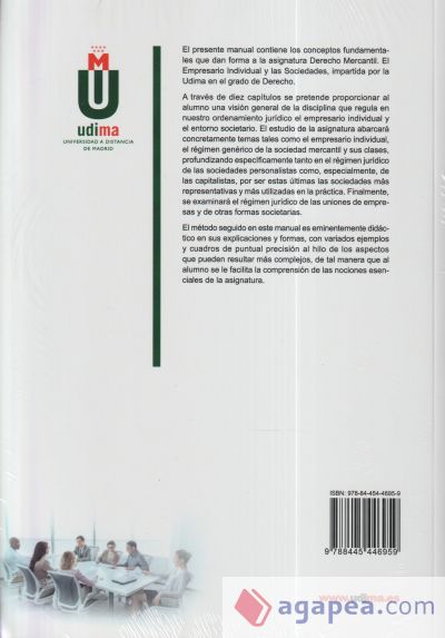 Derecho mercantil. El empresario individual y las sociedades Derecho mercantil. El empresario individual y las sociedades