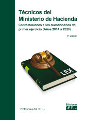 Portada de Técnicos del Ministerio de Hacienda. Contestaciones a los cuestionarios del primer ejercicio (años 2014 a 2020)