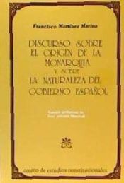 Portada de Discurso sobre el origen de la Monarquía y sobre la naturaleza del gobierno español
