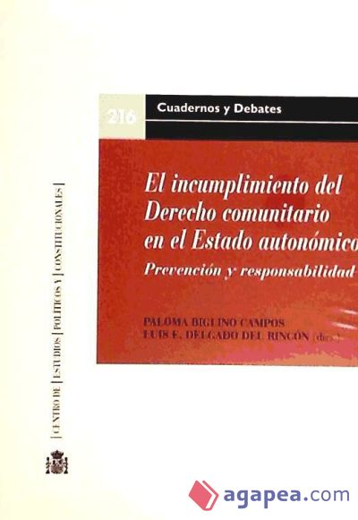 El incumplimiento del Derecho comunitario en el Estado autonómico