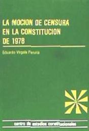 Portada de La Moción de Censura en la Constitución de 1978