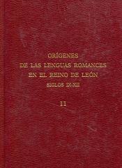 Portada de Orígenes de las lenguas romances en el Reino de León. II: siglos IX-XII