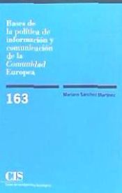 Portada de Bases de la política de información y comunicación de la Comunidad Europea