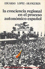 Portada de La conciencia regional en el proceso autonómico español