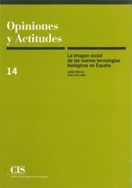 Portada de La imagen social de las nuevas tecnolog&iacute;as biol&oacute;gicas en Espa&ntilde;a