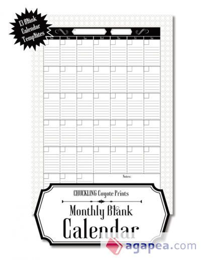 Monthly Blank Calendar