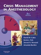 Portada de Crisis Management in Anesthesiology E-Book (Ebook)