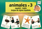 Portada de Animales 3, Español - Inglés. Lengua de signos española