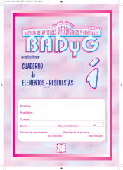 Portada de Badyg Grafico i. Cuaderno de items