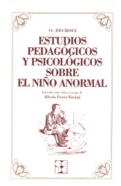 Portada de Estudios pedagogicos y psicologicos sobre el ni¤o anormal