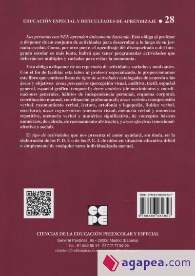 Programa de actividades para educacion especial