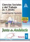 Ciencias sociales y del trabajo de la junta de andalucía. Cuerpo superior facultativo.Temario parte específica volumen i