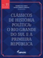 Portada de Clássicos de história política: o Rio Grande do Sul e a Primeira República (Ebook)