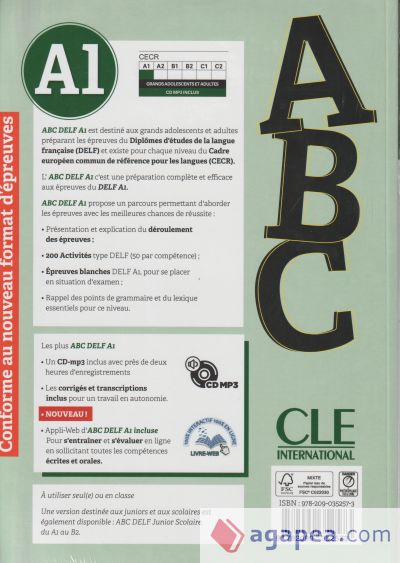 ABC DELF A1 Livre + CD + Entrainement en Ligne - Conforme au nouveau format d'épreuves