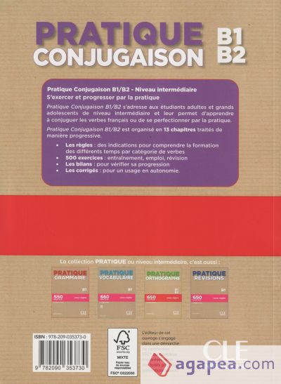 Pratique Conjugaison - Niveaux B1/B2 - Livre + Corriges