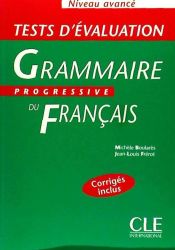 Portada de Tests d'évaluation de la grammaire progressive du français - Niveau avancé - Livre