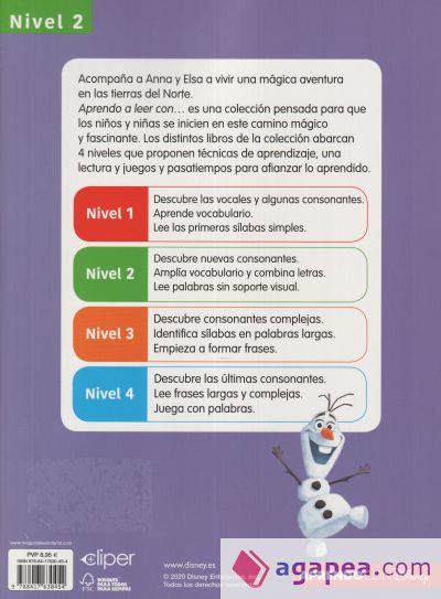 Aprende a leer con... Frozen nivel 2