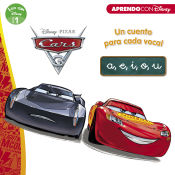 Portada de Cars 3. Un cuento para vocal: a, e, i, o, u. Leo con Disney Nivel 1