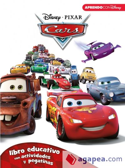 Cars. Libro educativo Disney con actividades y pegatinas