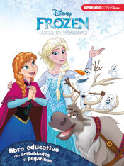 Portada de Frozen. Luces de invierno (Libro educativo Disney con actividades y pegatinas)