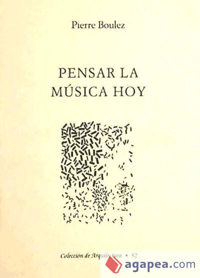 PENSAR LA MUSICA HOY