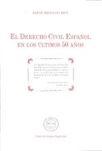 Portada de El Derecho civil español en los ultimos 50 años