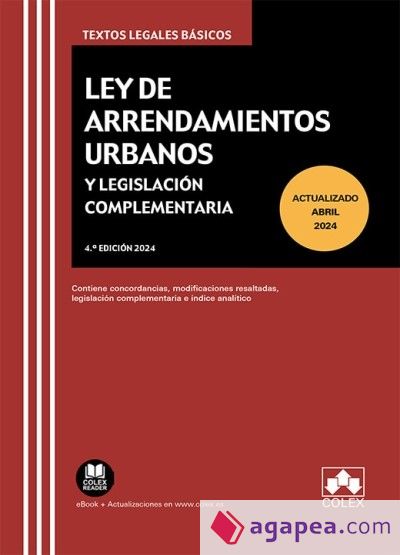 Ley de arrendamientos urbanos y legislación complementaria 2024