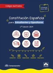 Portada de Constitución española para estudiantes y opositores 2024