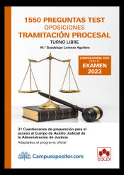 Portada de 1550 preguntas Test. Oposiciones Tramitación Procesal. Turno Libre