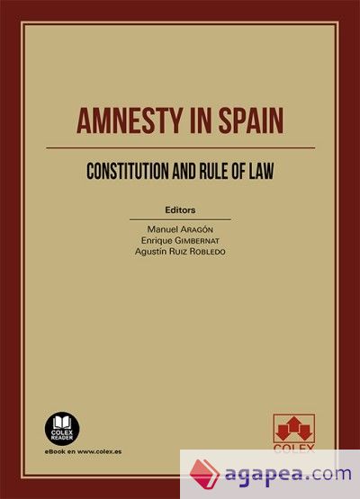 Amnesty in Spain. Constitution an rule of law