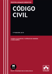 Portada de C&oacute;digo Civil: Texto legal b&aacute;sico con concordancias y modificaciones resaltadas