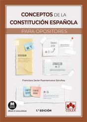 Portada de Conceptos de la Constitución Española para opositores