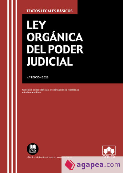 Ley Organica Del Poder Judicial S L Editorial Colex 9788413595689