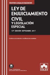 Portada de Ley de Enjuiciamiento Civil y legislación especial