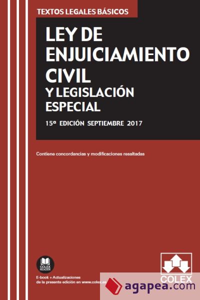 Ley de Enjuiciamiento Civil y legislación especial