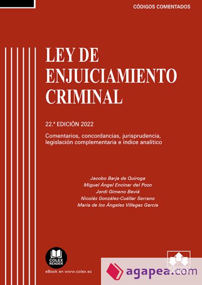 Ley de Enjuiciamiento Criminal - Código comentado