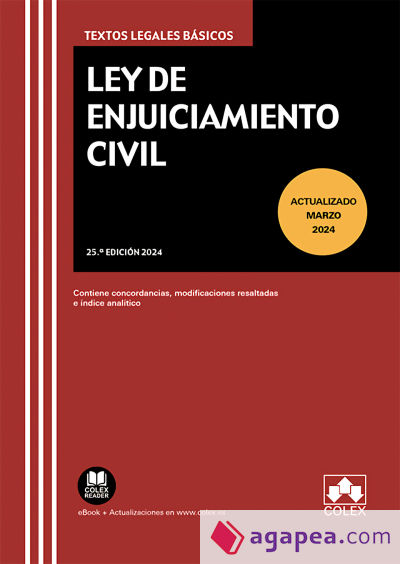 Ley de enjuiciamiento civil (25.ª EDICIÓN 2024)