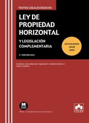 Portada de Ley de propiedad horizontal y legislación complementaria